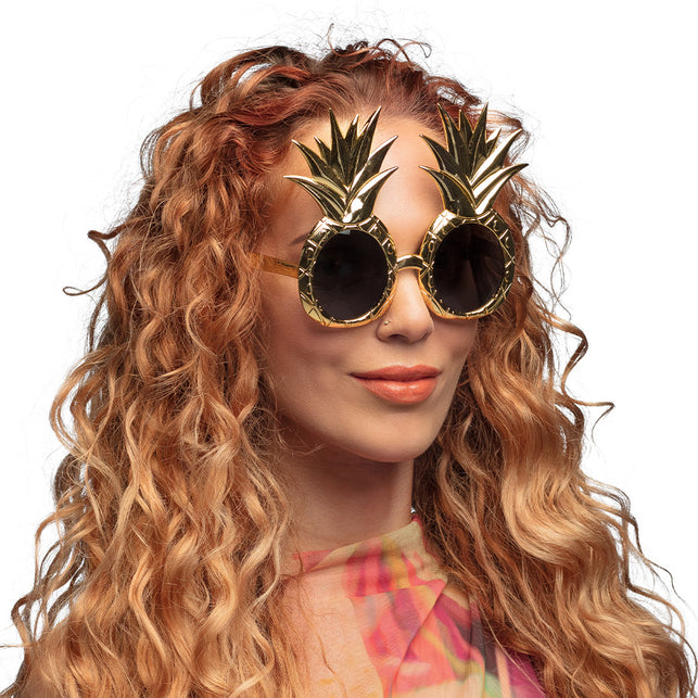 Boland Bril Ananas goud