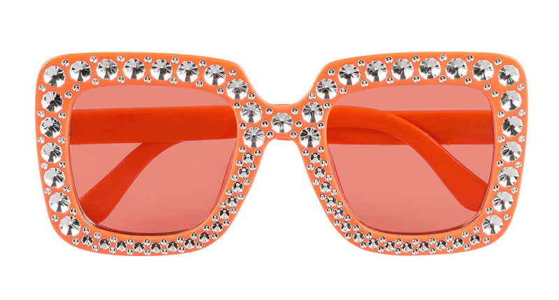 Boland Bril Bling bling oranje