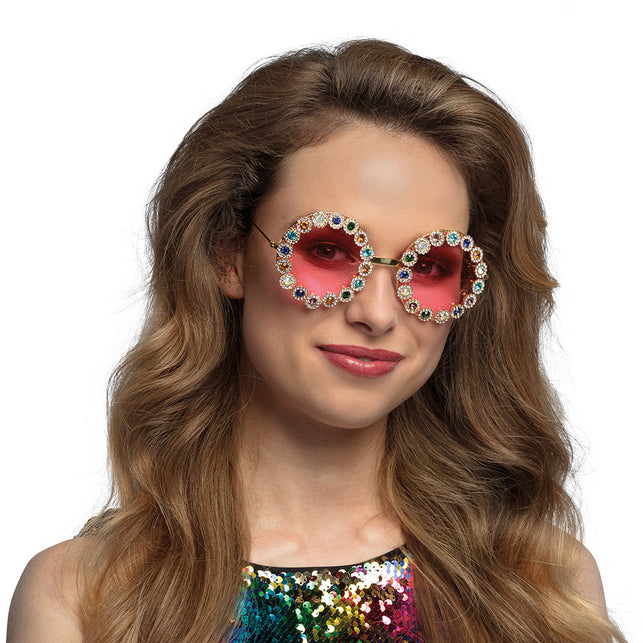 Boland Bril bloemen Crystal Hippie