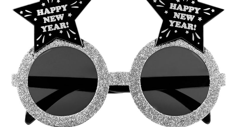 Boland Bril 'Happy New Year!' zilver