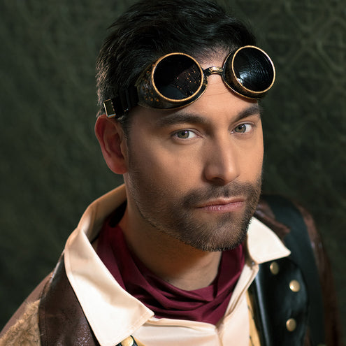 Boland Bril Steampunk bruin koper