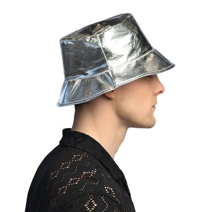 Boland Bucket hat Glimmer zilver