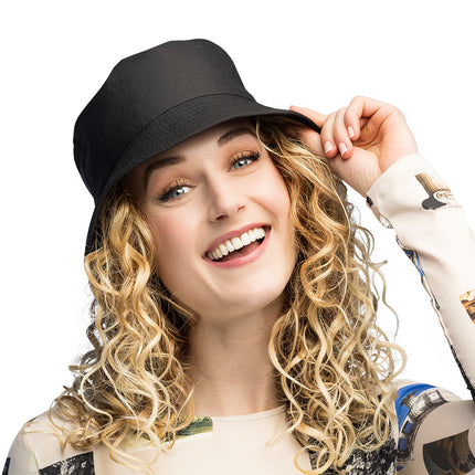 Boland Bucket hat Rave zwart