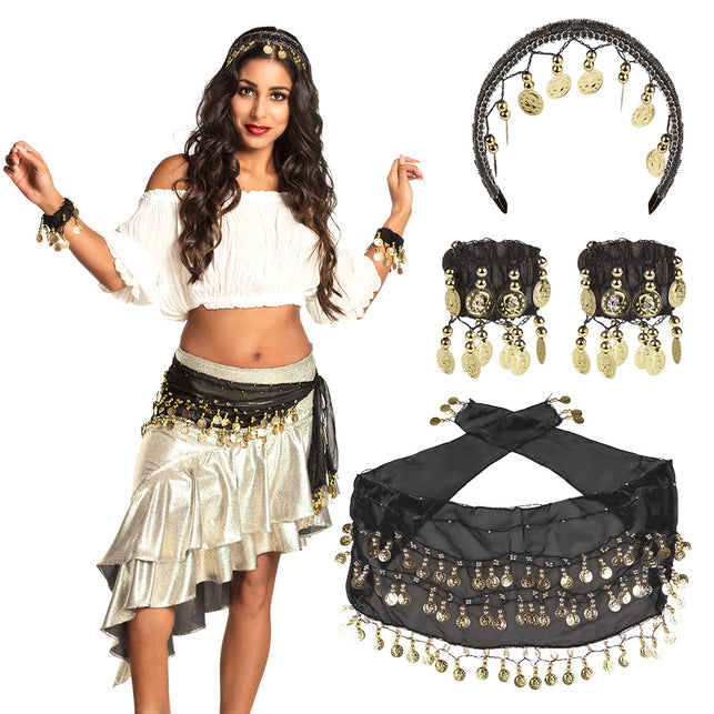 Boland Buikdanseres verkleedset Belly dance zwart
