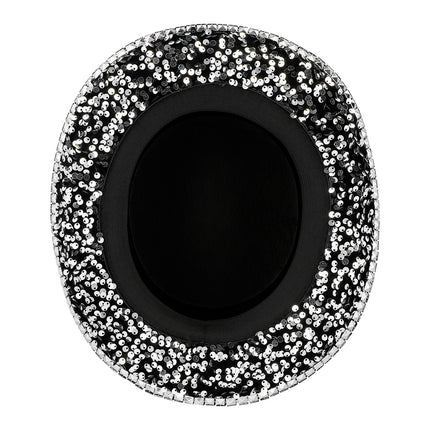 Boland Burningman festival hoed glitter zilver