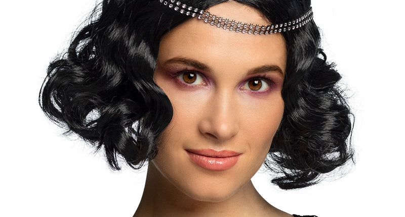 Boland Charleston pruik Flapper zwart