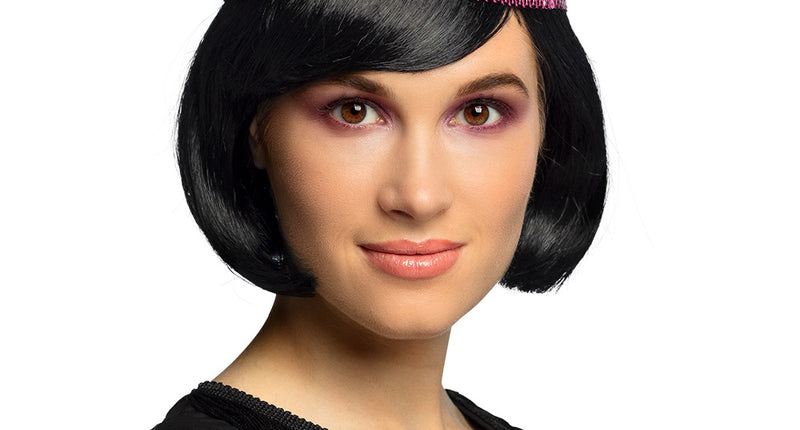 Boland Charleston pruik met pailletten hoofdband