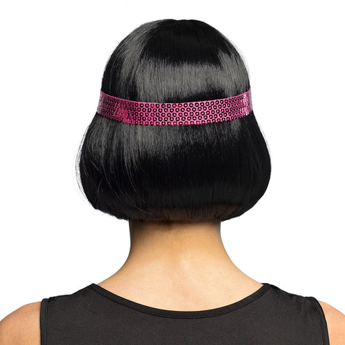 Boland Charleston pruik met pailletten hoofdband