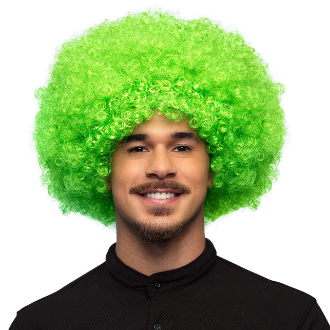Boland Clown pruik afro krullen Groove blond