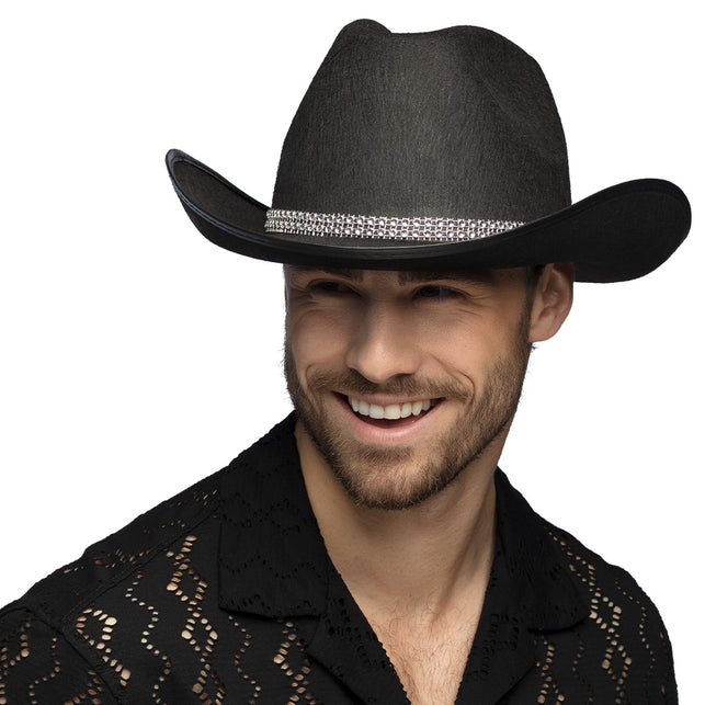 Boland Cowboy hoed Daisy zwart