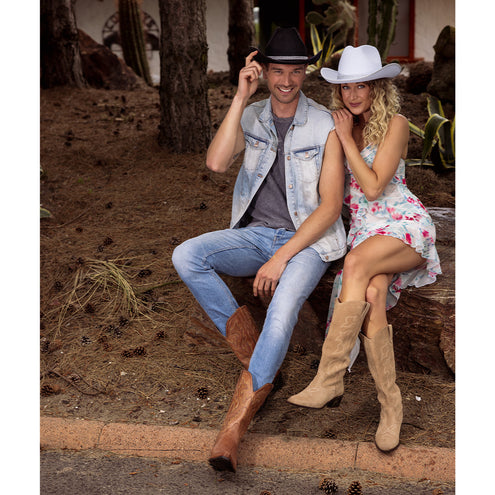 Boland Cowboy hoed Daisy zwart