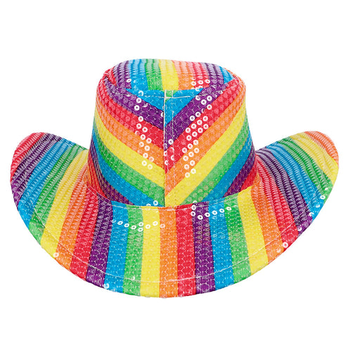 Boland Cowboyhoed regenboog pailletten Pride