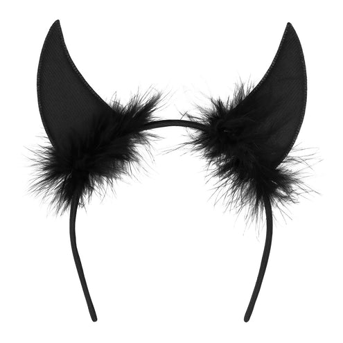 Boland Diadeem duivelhoorntjes Demoon zwart