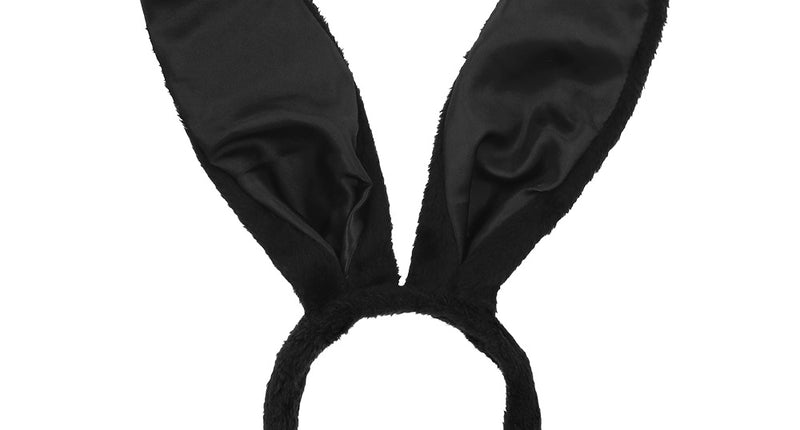 Boland Diadeem Grote konijnenoren zwart