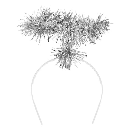 Boland Diadeem Halo tinsel zilver