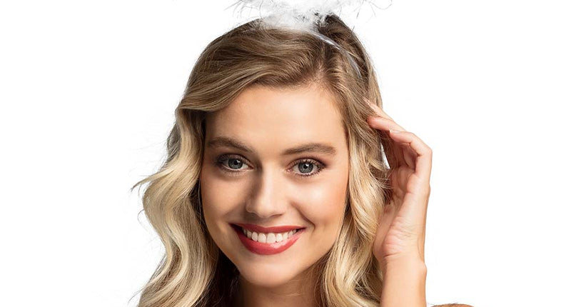 Boland Diadeem Halo wit