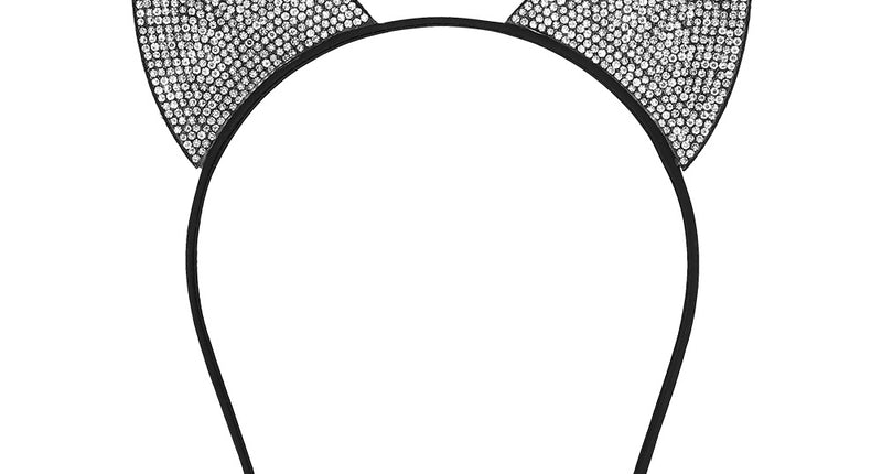 Boland Diadeem katten oren glitter