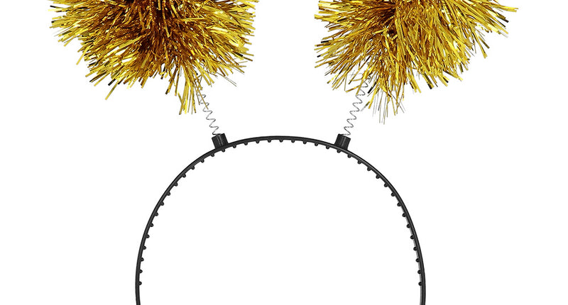 Boland Diadeem Pompoms goud