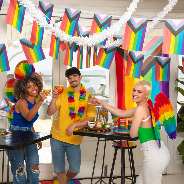 Boland Diadeem regenboog veren Pride