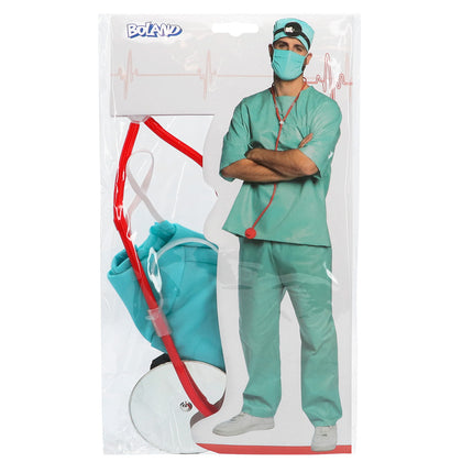 Boland Dokter Chirurg Verpleegster verkleed set compleet