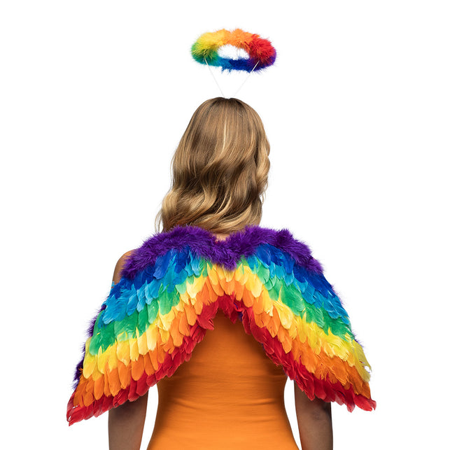 Boland Engel regenboog verkleed set