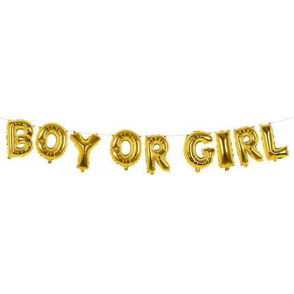 Boland Folieballonslinger 'Boy or girl'