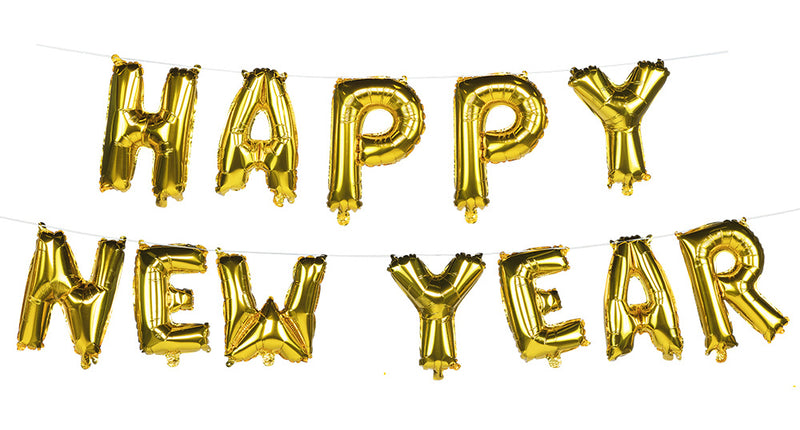 Boland Folieballonslinger 'Happy new year'