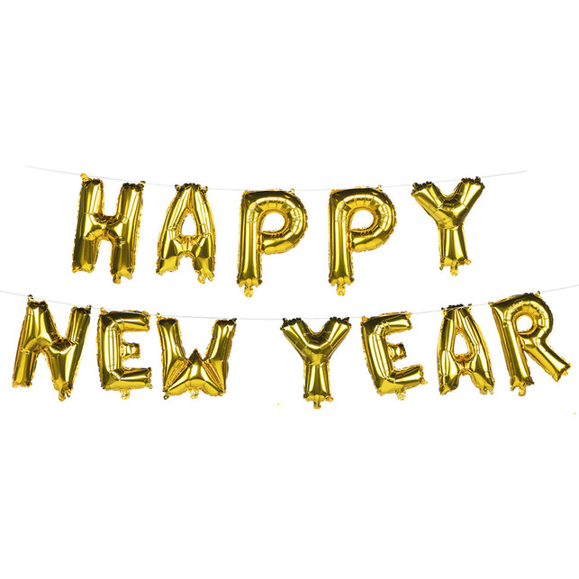 Boland Folieballonslinger 'Happy new year'