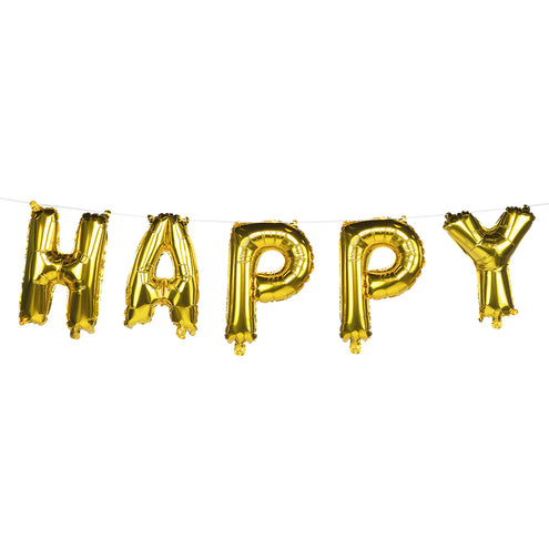 Boland Folieballonslinger 'Happy new year'