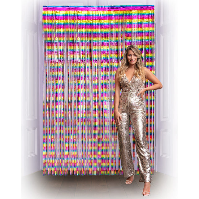 Boland Foliegordijn Metallic multikleur