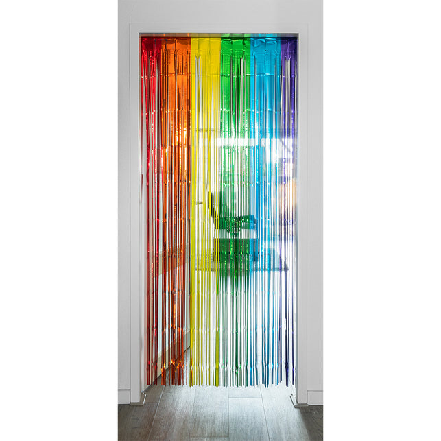 Boland Foliegordijn Metallic regenboog