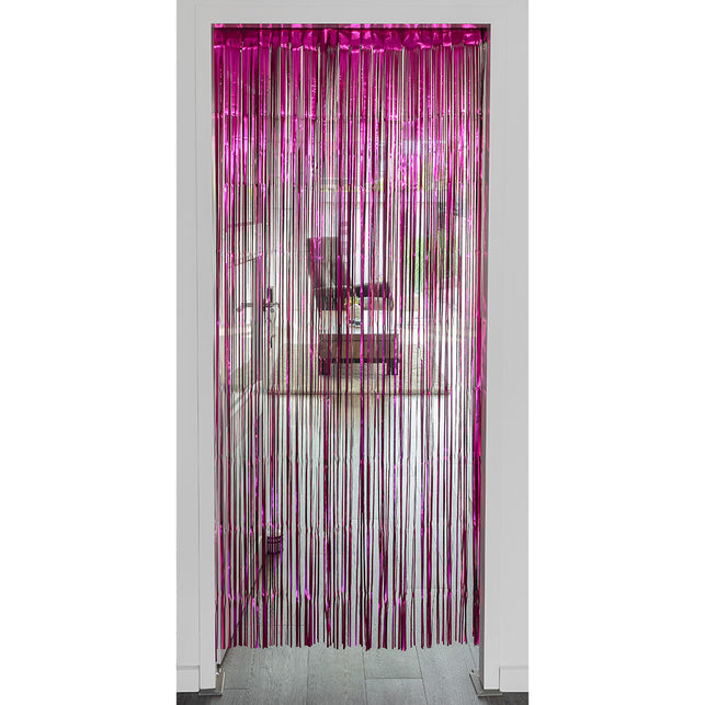 Boland Foliegordijn Metallic roze