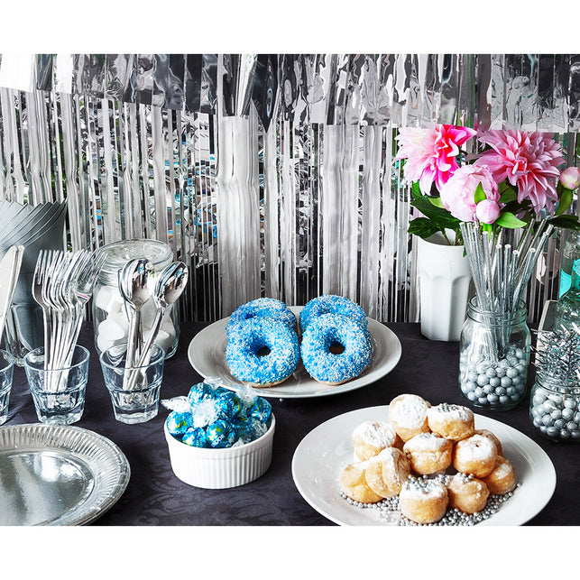 Boland Foliegordijn Metallic zilver