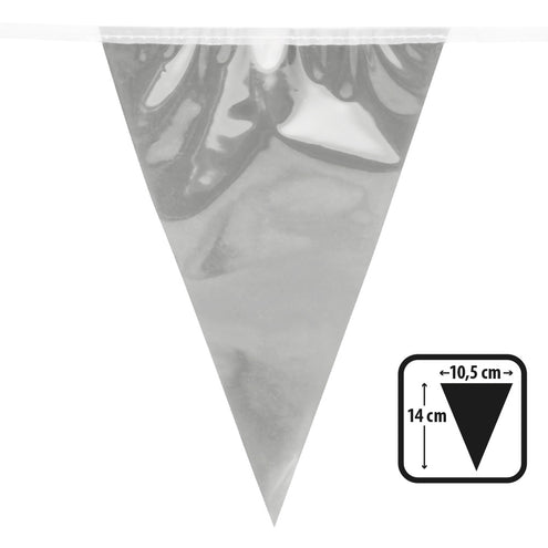 Boland Folieminivlaggenlijn zilver