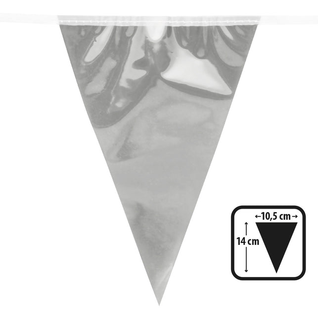 Boland Folieminivlaggenlijn zilver