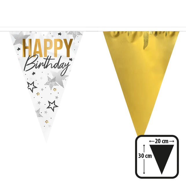 Boland Folievlaggenlijn 'Happy birthday'
