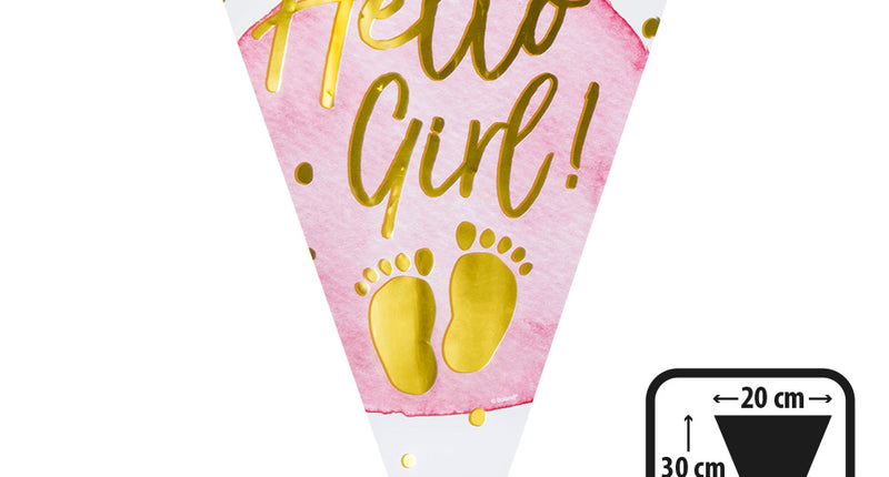 Boland Folievlaggenlijn 'Hello girl!'