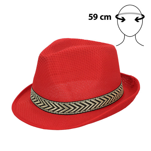 Boland Funky verkleedhoed rood