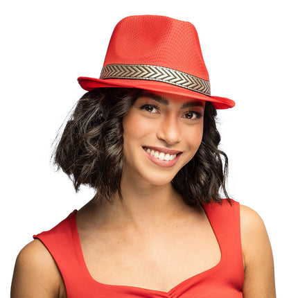 Boland Funky verkleedhoed rood