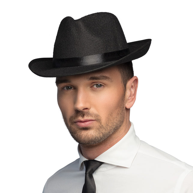 Boland Gangsterhoed Maffia zwart