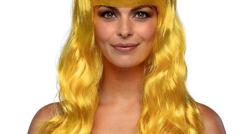 Boland Gele pruik lang golvend haar Chique