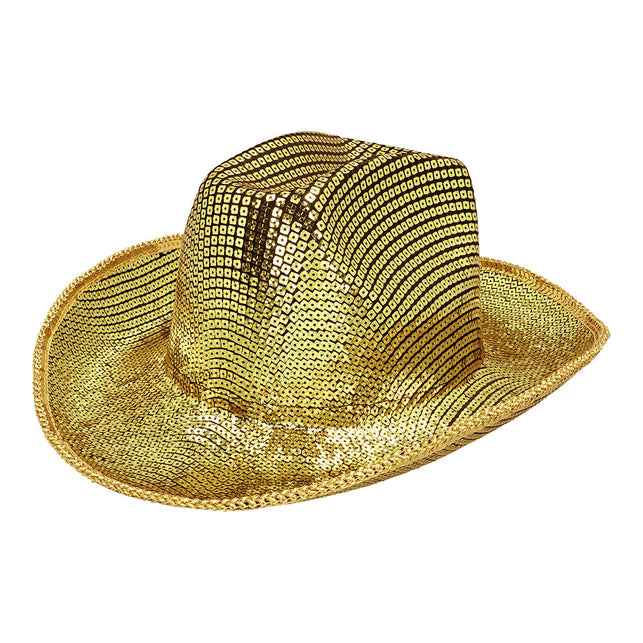 Boland Gouden cowboyhoed glitter Texas