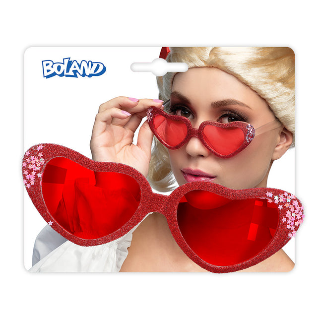 Boland Hartjes bril Love rood