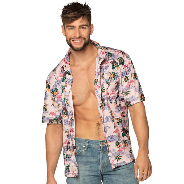 Boland Hawaii shirt heren Flamingo