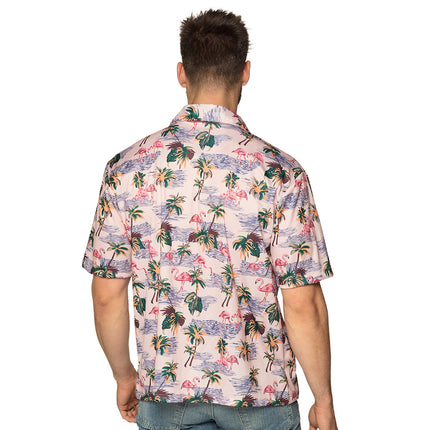 Boland Hawaii shirt heren Flamingo