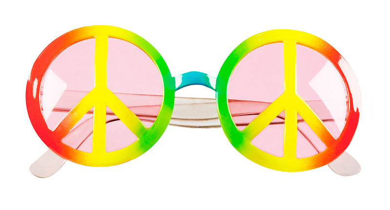 Boland Hippie bril Peace multikleuren