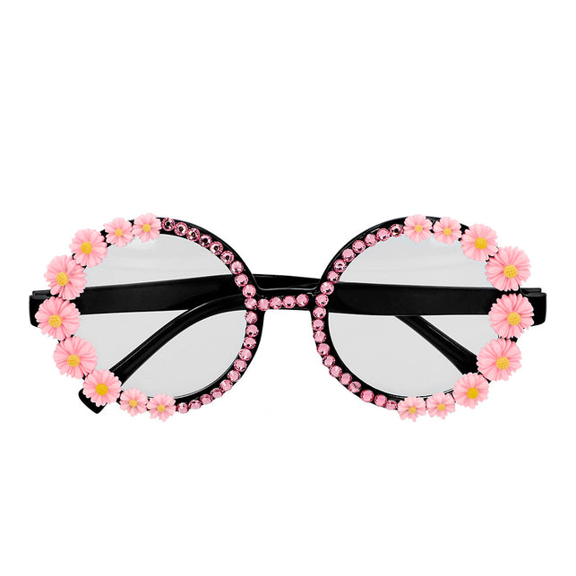 Boland Hippie bril roze bloemen