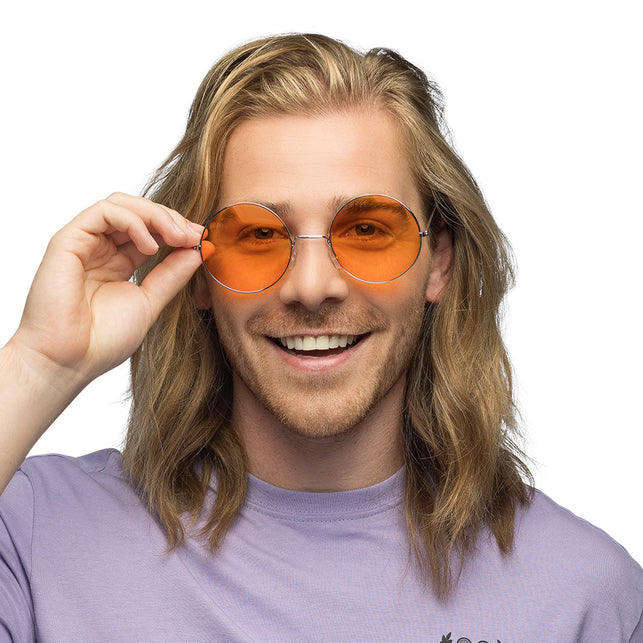 Boland Hippie bril XL oranje