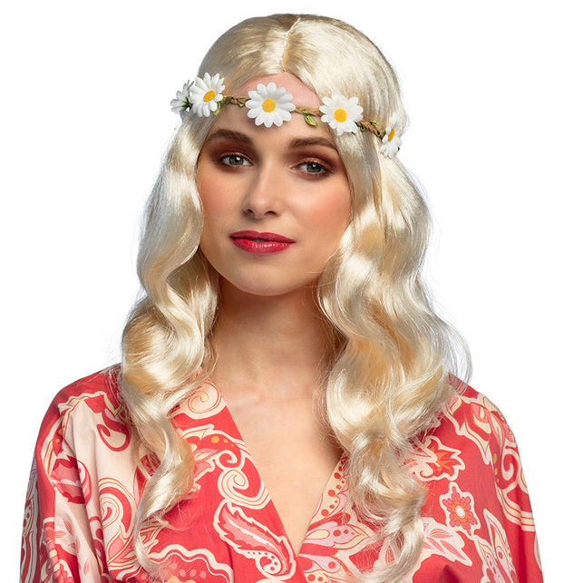 Boland Hippie pruik Joy blond