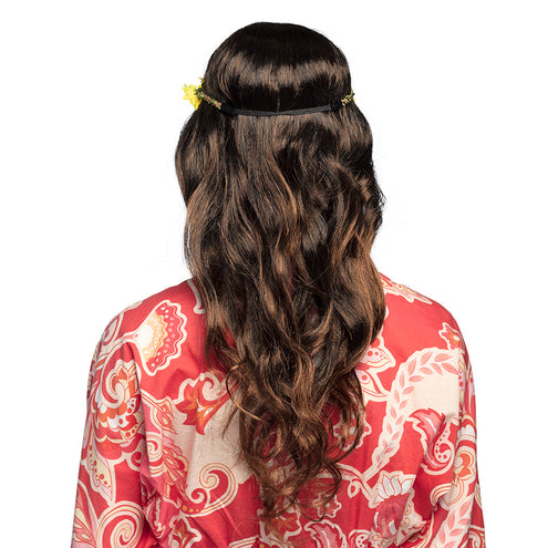 Boland Hippie pruik Joy zwart/bruin